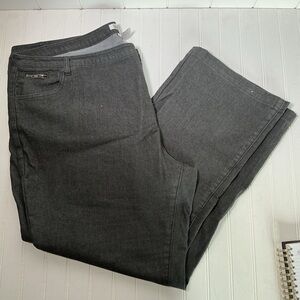 Roaman’s Women's Plus Size 26W Denim Jeans Straight Leg Black